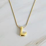 Collier initial lettre ballon