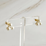 Pearl Trio Stud Earrings
