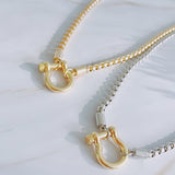 Collar de cadena con colgante de lujo