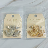 Boucles d'oreilles créoles beauté Sunburst