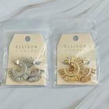 Boucles d'oreilles créoles beauté Sunburst