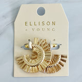 Boucles d'oreilles créoles beauté Sunburst