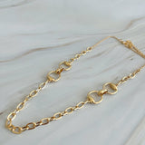 Collar de cadena ecuestre doble