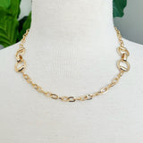 Collar de cadena ecuestre doble