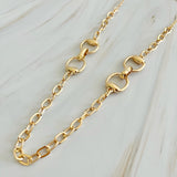 Collar de cadena ecuestre doble