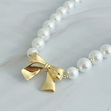 Collier Noeud Et Perles