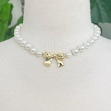 Collier Noeud Et Perles