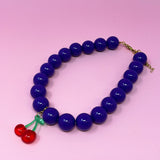 Collier de boules de couleur, fruits sucrés, joli collier