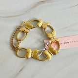 Pulsera vintage con eslabones de mariposa