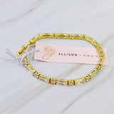 Pulsera brillante de formas mixtas