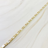 Collar de tenis con brillo de formas mixtas