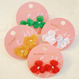 Princess Pearl Centered Flower Earrings