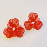 Princess Pearl Centered Flower Earrings