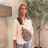 Vintage Floral Sling Bag – Adjustable Crossbody with Wide Strap for All-Day Comfort