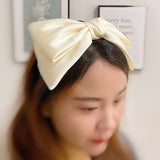 Bandeau couronne avec nœud en satin