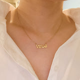 Balloon Letter Zodiac Necklace