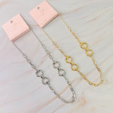 Collar de cadena ecuestre doble