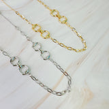 Collar de cadena ecuestre doble