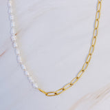 Freshwater Pearls And Chain Necklace