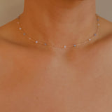 Pastel Water Drop Chain Necklace