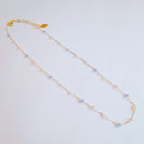 Pastel Water Drop Chain Necklace