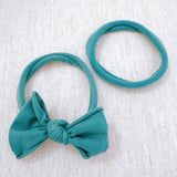 Jersey-Bow-Hair-Ties-Set-Of-2-green