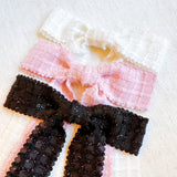 Lovely set of three bow hair clips made from soft lace fabric—perfect for adding a romantic and feminine touch to any hairstyle.