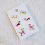 Lovely-Fur-Friend-Earring-Set-Of-3