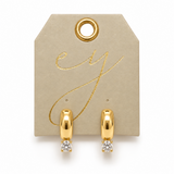 Ellison+Young Luxe Drop Hoop Earrings