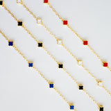 Delicate gold bracelet featuring a petite clover charm on a single fine chain. The minimalist design adds a touch of everyday elegance with its subtle shine and timeless silhouette, perfect for layering or wearing solo.