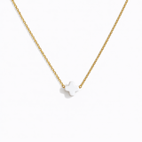 Minimalist cross necklace featuring a small polished cross pendant on a delicate chain. The So Very Blessed Cross Necklace offers a timeless and meaningful design, perfect for everyday wear or thoughtful gifting.