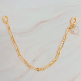 Sparkly Big Heart Bag Charm