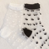 Sweet Hearts Sheer Socks Set Of 2