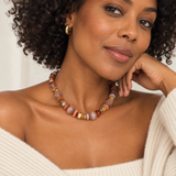 Ellison + Young Terra Luxe Mixed Stone Bead Necklace