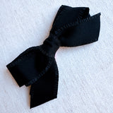 Triple Bowed Pretty Edges Hair Clip black