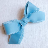 Triple Bowed Pretty Edges Hair Clip blue