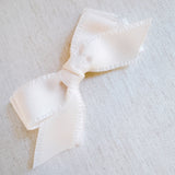 Triple Bowed Pretty Edges Hair Clip white