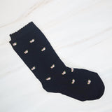 Charming set of two socks featuring delicate vintage-inspired floral patterns—perfect for adding a touch of timeless elegance to your everyday look.