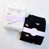 Charming set of two socks featuring delicate vintage-inspired floral patterns—perfect for adding a touch of timeless elegance to your everyday look.
