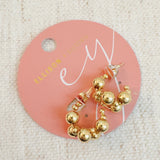 Woven Bubble Hoop Earrings