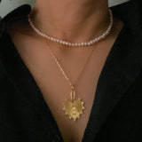 Collier coeur initial suspendu à clip