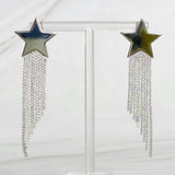 Pendientes Cascada Brillo Estrella