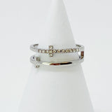 Forever Double Cross Ring