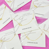 Collier en argent sterling avec initiale la plus fine brillance