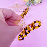 Ensemble de griffes de cheveux en résine