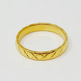 Anillo acolchado dorado