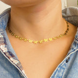 Collar Mariposas Eslabonadas