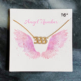 Collar delicado con número de ángel
