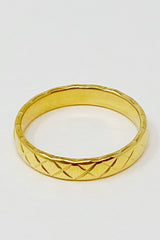 Anillo acolchado dorado