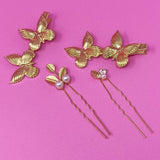 Ensemble de pinces à cheveux de jardin antique